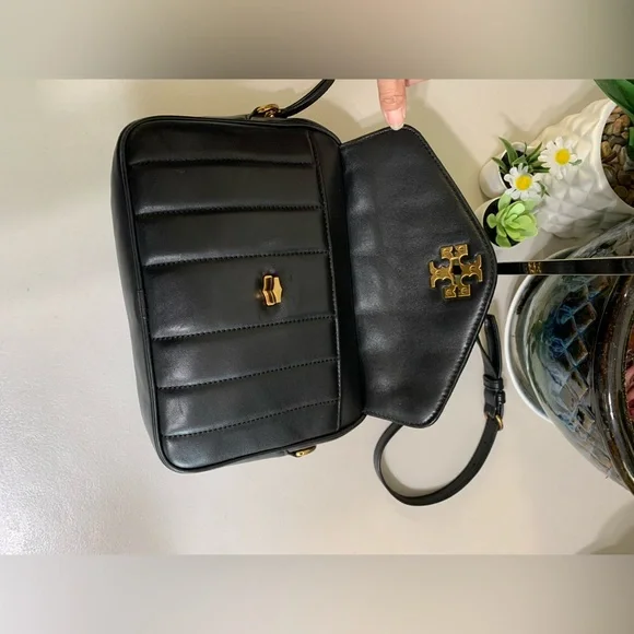 👜💕 TORY BURCH Crossbody Black Leather Bag - Picture 10 of 14